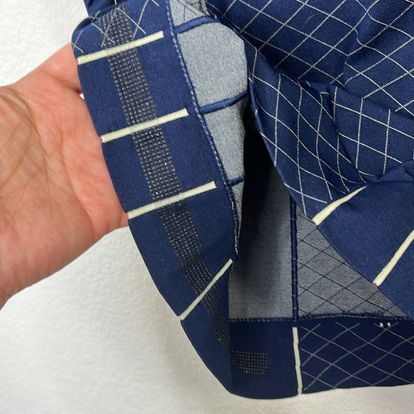 Athleta Finish Fast Line Tee Navy/White Size Medium #591287 - Picture 5 of 9